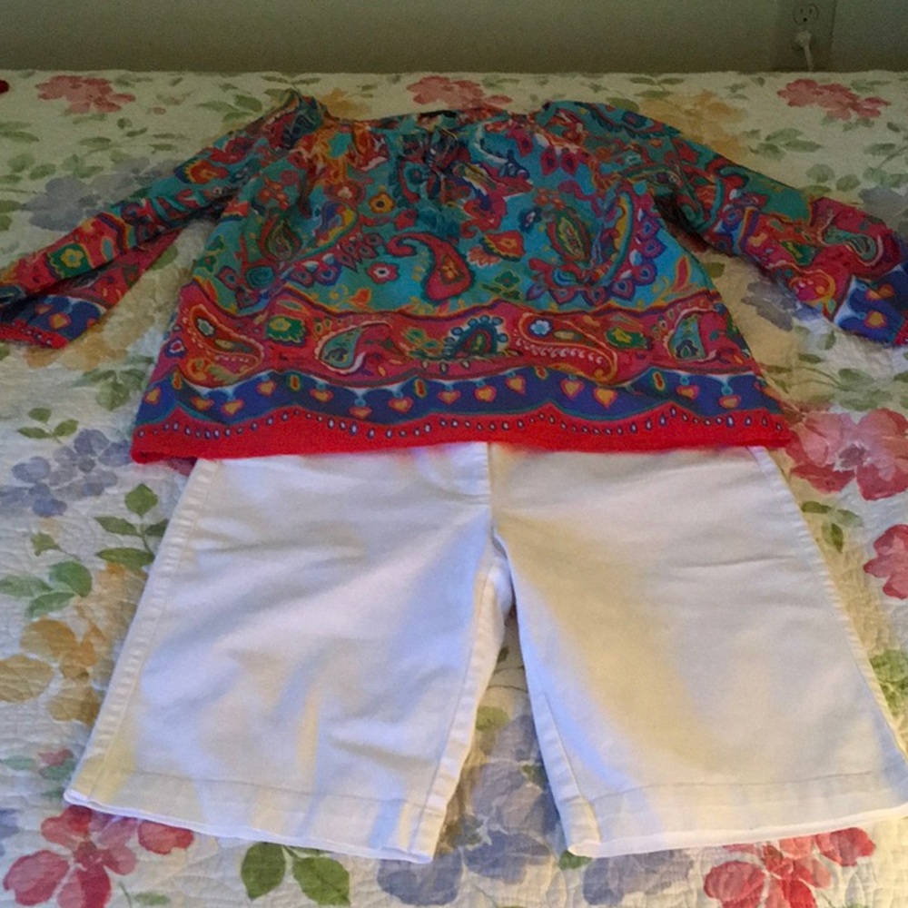 Talbots White Shorts Sz 6